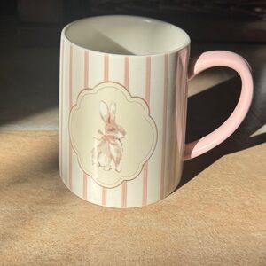 Charming Pink and Cream NEW Bunny Mug